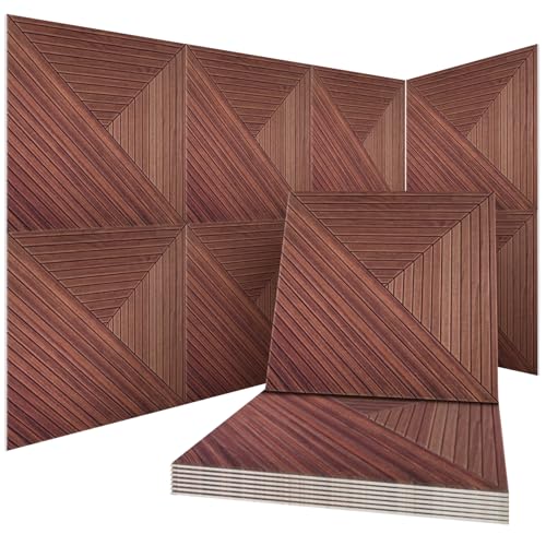 8Pack Acoustic Wall Panels, Wood-Pattern Art Sound Proof Foam Panels For Walls, Decorative Acoustic Panels Sound Absorbing, Self-Adhesive Sound Dampening Panels For Studio Home, 23.62 X 23.62 Inches - size: Extra Large 8Packs Arcadian Vortex