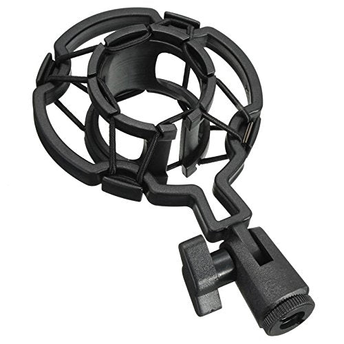 2 Pack Microphone Shock Mount Clip Universal Mic Shock Mounts Holder Anti-Vibration Spider Bracket for Handheld Microphone Dynamic Mic Stand Stereo Diaphragm Condenser Microphone Boom Arm