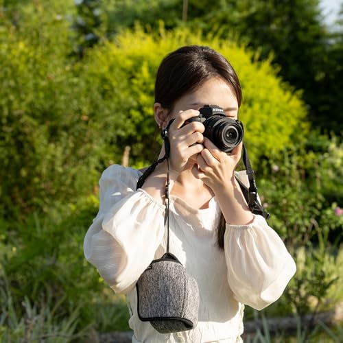 Neoprene Camera Sleeve Case for Sony ZV-E10 II +16-50mm lens Fuji X-T50 | Compact Camera Pouch, 6mm thick Neoprene, Anti Scratch. Touch-fastening flap. without strap, - color: Neoprene Camera Sleeve