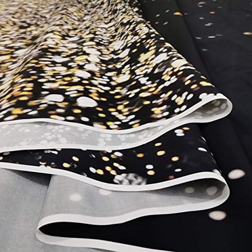 Black and Gold Backdrop Golden Glitter Backdrop for Photography Wedding Birthday Baby Shower Party Photo Studio 8x6FT 11176 - color: Gold, size: 8x6FT