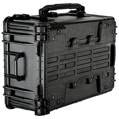 Eylar 31.5" X-Large Protective Roller Hard Case for Cameras, Drones, Tools, and AV Equipment with IP67 Waterproof, Shock Resistant, and Customizable Foam Inserts (Black) - color: Black