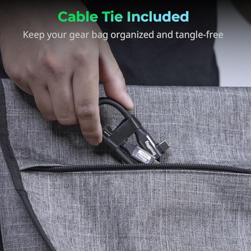 SMALLRIG USB4 40Gbps USB-C Cable, 240W Fast Charging & 8K@60Hz Video & 40Gbps Data Transfer, 35cm/13.8in Straight to Angled Connectors with Cable Tie, for MacBook for iPad Pro for iPhone - 5075 - size: 13.8 in (35 cm), style: Straight to Angled
