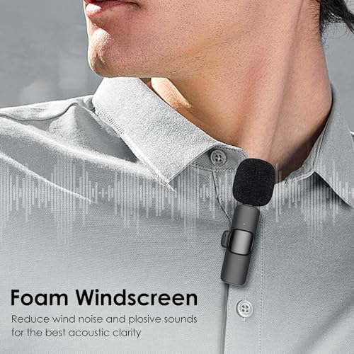 Mini Wireless Furry Windscreen & Foam Cover Set for Lavalier Microphone, Wind Muff Foam Mic Cover with Clip to Reduce Plosive and Better Highlight the Vocals, Washable and Windproof Wind Screen(9 Pcs)