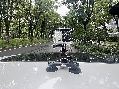 ULIBERMAGNET Magnetic Action Camera Mount,100LB Solid Aluminum Magnetic Mount Tripod with Mini Ball Head,Strong Rubber Coated Magnet with 1/4’’-20 Male Thread Stud for GoPro,Security Camera - style: 100LB Triangle Magnetic Camera Mount