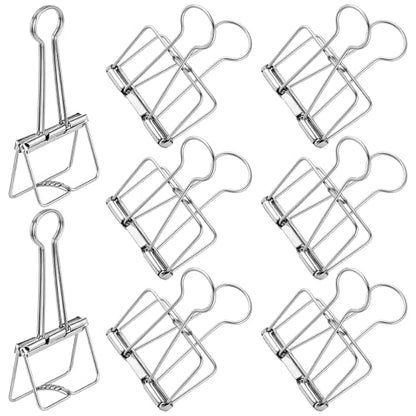 Affrolling 8 Pack Balloon Arch Clips Large Metal Backdrop Clips 3.8 x 2 Inch Heavy Duty Hollow Out Clamps for Balloon Arch Kit Crafts Backdrop Stand Birthday Decoration Photography Studios