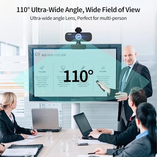 1080P Webcam for Computer/Laptop/Desktop/PC, External Camera with Microphone, USB Plug&Play, Auto Low Light Correction, Privacy Cover, Tripod, Wide Angle for Meeting/Online Video/Zoom - style: 1080p-with tripod