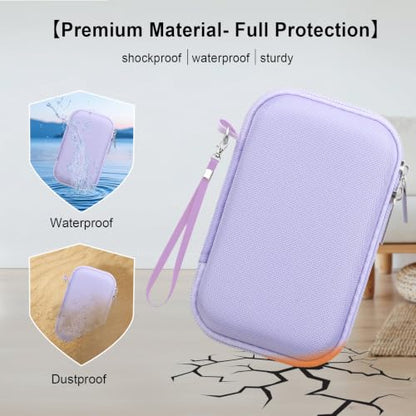 Case for Sony ZV-1F/ ZV-1/ ZV-1 II/Sony RX100 VII/ RX100 III Digital Camera | Sony ZV-1F/ ZV-1/ZV-1 II/ RX100 VII Digital Camera Carrying Case, Hard Travel Protective Bag, Pocket fits Accessories, Purple - color: Purple