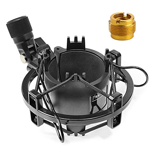 SUNMON AT2020 Shock Mount, Shock Mount Stand Reduces Vibration Noise for Audio Technica AT2020 AT2035 AT4040 AT2020USB ATR2500x Condenser Micphone - color: Shock Mount