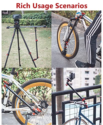 IFOOTAGE Spider Crab Support Rod SA-32，Camera Slider Support Arm Stabilizer，Adjustable Length 360 Degrees Rotation with C Clamps and Ballhead，Connecting Camera Video Slider and Tripod