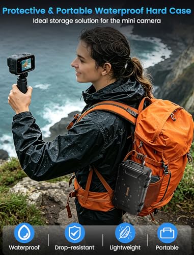 Camera Carrying Case, Waterproof Case for Gopro Hero 13/12/11/10/9 | Camera Organizer for DJI Pocket 3/4/4P, Insta360 x5/x4, DJI OSMO 360/Action Camera and Other Accessories