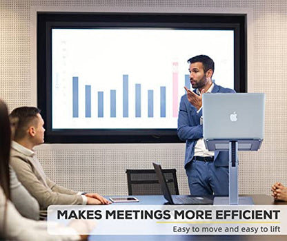 Adjustable Laptop Stand, Tall, Strong, Airflow, Suitable for 13.3-17.3 Inch Laptops, Lift Screen to Eye Level for Video Conferences - color: Gray