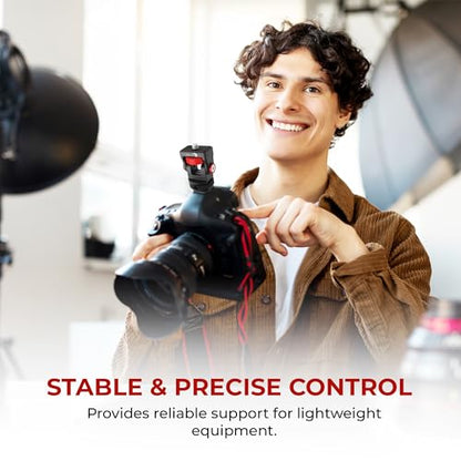 REFLEX CAMERA 360° Rotation Aluminum Mini Ball Head – Durable Aluminum, 1kg Load, Cold Shoe Mount, 1/4” Screw, Compact & Lightweight. Perfect for Cameras, Phones, Monitors, and LED Lights