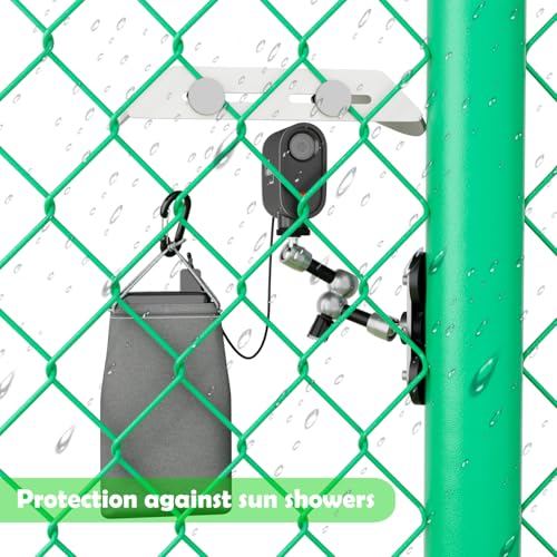 Magnetic Phone Fence Mount with Shade, Game Recording Mounting Kit Compatible with Gamechanger, iPhone, Mevo Start, GoPro, for Recording Baseball,Softball and Tennis Games(MINI) - style: Magnetic Fence Mount