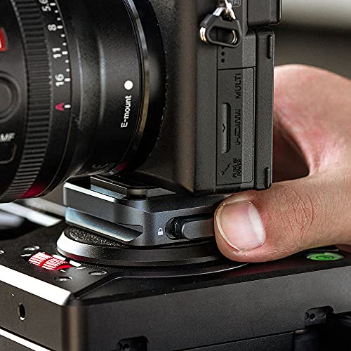 PGYTECH Quick Release Plate +Adapter w/Arcac-Swiss Interface Camera Quick Release Plate Mount for Sony/Nikon/Fuji/DJI Quick Setup Mount w/ 1/4" to 3/8" Screw Thread Gimbles Sliders Tripods Adapter - style: Clamp & Plate