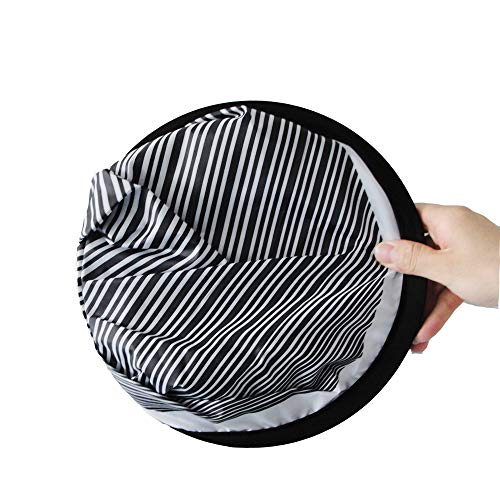 WJSKDQ 80cm Circular Striped Flexible Foldable PDR Lined Light Reflector Board Dent Panel Portable Designed Pdr Light Board Led for Car Vehicle Door Scratch and Hail Damages Necessary Pdr Light Tools