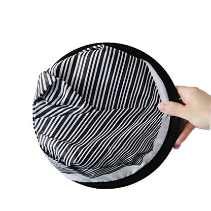 WJSKDQ 80cm Circular Striped Flexible Foldable PDR Lined Light Reflector Board Dent Panel Portable Designed Pdr Light Board Led for Car Vehicle Door Scratch and Hail Damages Necessary Pdr Light Tools
