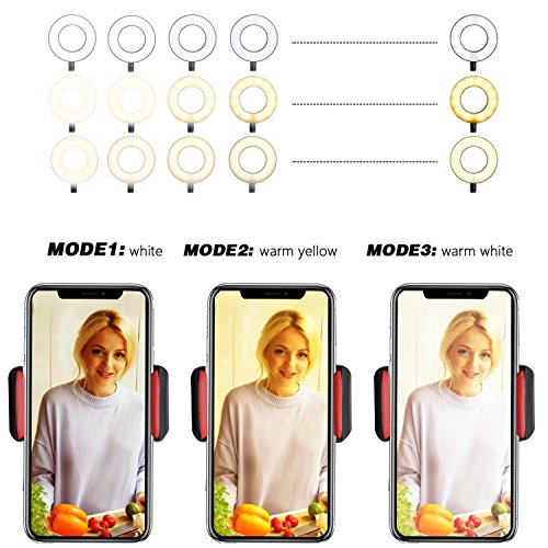 Webcam Light Stand for Live Stream, Selfie Ring Light with Webcam Mount for Logitech C925e, C922x, C930e,C922,C930,C920,C615,Brio 4K