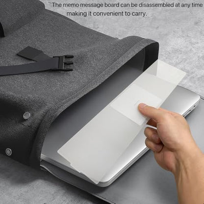 Detachable Acrylic Monitor Memo Board & Memo Message Board Holder by Computer Screen Sticky Note Stand Message Panel Reminder for Office Desk Accessories.2PCS Clear - color: Clear