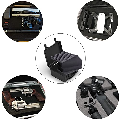 Ant Mag Waterproof Hard Case with Pick & Pluck Foam - 10.3x7.9x4.7 inch Interior - Protective Travel Storage Box for Cameras, Drones, Tools & Equipment - style: 10.3*7.9*3.6in/4.8liter