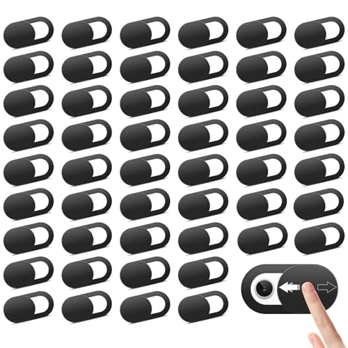 50pcs Laptop Camera Cover Slide, Ultra-Thin Webcam Cover Phone Camera Covers for Laptop, Desktop, Tablet, Smartphone, Protects Your Privacy & Security