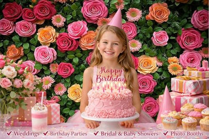 Floral Backdrop for Photography Mother's Day Backdrop Wedding Backdrops Spring Flower Photography Backdrop Backdrops for Photographers Studio Props 8X6FT 049 - size: 8x6ft