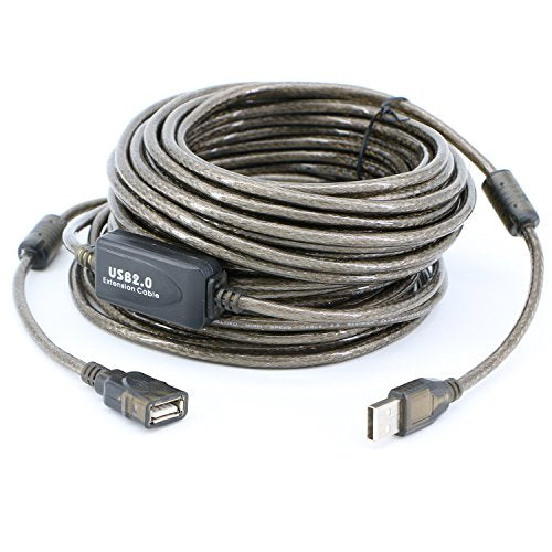 USB 2.0 A Male to A Female Extension Cable High Speed 480 Mbps (50 Feet(15m)) - size: 50 Feet(15m)