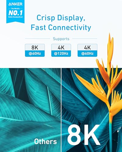 Anker HDMI Cable 8K@60Hz, 6FT Ultra HD 4K@120Hz HDMI Cord,48 Gbps Certified Ultra High-Speed,Compatible with PlayStation 5,Xbox,Samsung TVs,and More (Pack of 2) - size: 6ft (Pack of 2)
