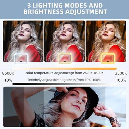 Zeadio All-in-One Smartphone Video Rig Kit, Variable Phone Cage Rig with RGB Video Light, Shotgun Microphone, Universal Video Stabilizer for iPhone/Android Filmmaking Vlogging YouTube TikTok etc - style: Pro Kit