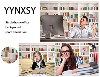 YYNXSY 10X10FT Office Bookshelf Backdrop for Video Conference with Window Background Screen for Children Photography Studio Holiday Party YY-1006 - size: 10X10FT
