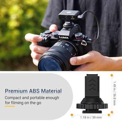 JJC Cold Shoe Mount Adapter for DJI Mic 2 with 1/4" Screw, DJI Mic 2 Camera Adapter Compatible with Canon Nikon Sony Cameras Tripod Camera Cage for Vlogging Video Recording - size: For DJI Mic 2 Receiver