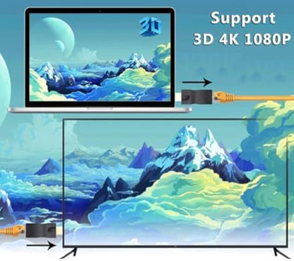 4K HDMI to RJ45 Extender, HDMI Extender Over Ethernet Cat 6/7/ 8 Cable, Hdmi Repeater to RJ45 Network Converter for HDTV STB DVD PS4, Support Audio Video 1080P UP to 98FT/30m
