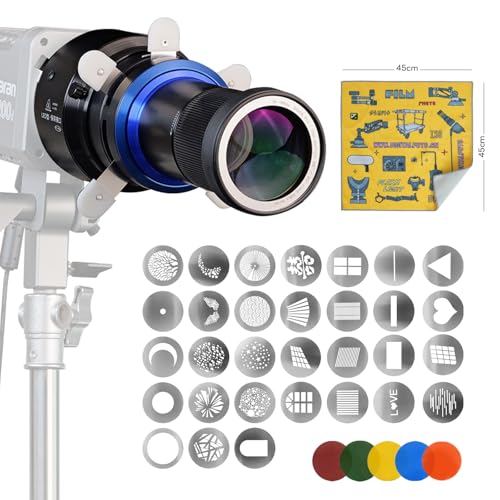 Bowens Mount Snoot Conical Photography, Studio Lighting Accessory Compatible with Aputure Storm 400X, Amaran 150c, 600x Pro, AD400, Godox SL60, Neewer LED Video Speedlite Light etc