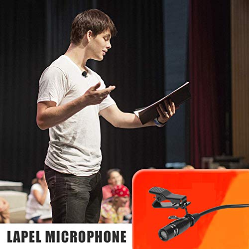 Lavalier Microphone Lapel Microphone Compatible with Shure Wireless Transmitter - Unidirectional Condenser Mic - Mini XLR TA4F Plug - size: Mini XLR TA4F Plug for Shure Only