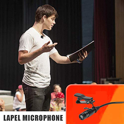 Lavalier Microphone Lapel Microphone Compatible with Shure Wireless Transmitter - Unidirectional Condenser Mic - Mini XLR TA4F Plug - size: Mini XLR TA4F Plug for Shure Only