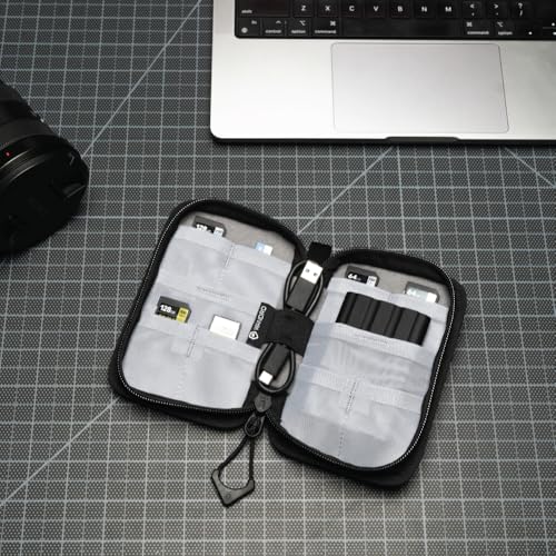 WANDRD Memory Card Case - Durable SD, Micro SD Card Holder for Creators | Camera Accessories & Electronics Organizer for Travel (Black)