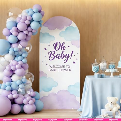 Custom Arch Backdrop Standee with Back Stand, Personalized Photo Cardboard Cutout Customized Background Board for Birthday Party, Wedding Graduation & Event Decor, 1-8 FT Tall