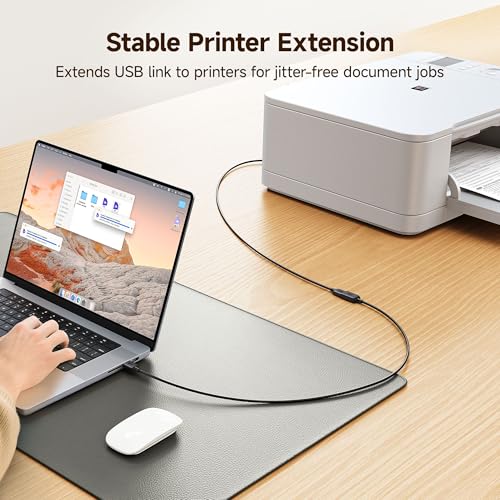 Cable Matters 2-Pack Short USB Extension Cable - 3ft, Male to Female USB Extender Cable, USB2.0 Extension Cord, 480Mbps, Black - size: 3 Feet, style: 2-Pack