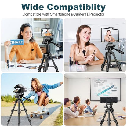 JOILCAN Mini Tripod for Camera, 25" Tabletop Camera Tripod, Portable Travel Tripod with Phone/Tablet Holder, Lightweight Aluminum Tripods for DSLR Phone Spotting Scope - size: 25 Inch