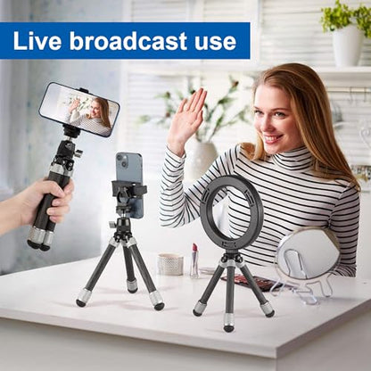 LEOFOTO Carbon Fiber Small Tabletop Travel Tripod, Weight 160g/0.35lb, Maxload 5kg/11lb, Lightweight Tripod Stand, 1/4" Inch Screw, for Camera/Phone Holder/Projector, MT-02C Long Version (MT-02CL) - size: MT-02CL Long Version