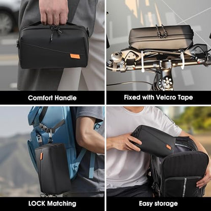 STARTRC VCR Carrying Travel Case for Insta 360 Luna Ultra Bag Accessories | Go Ultra X5 X4 Air Organizer Multilayer Storage Large Soft For DJI Osmo 360 Mobile8 7P Pocket 4 3 with Shoulder Strap