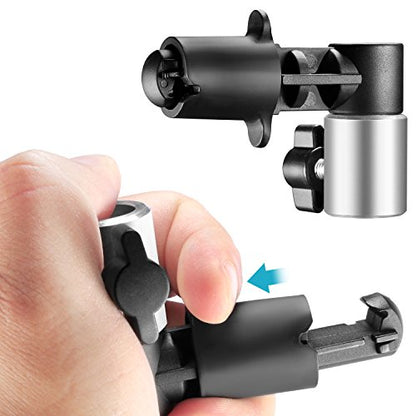 NEEWER 3 Pack Reflector Holder Backdrop Clamp, Sturdy Aluminum Alloy Photography Reflector Disc Holding Positioning Clamp Mount Adapter for Light Stand with 5/8" Stud, RF-NA-2 - style: 3 Pack