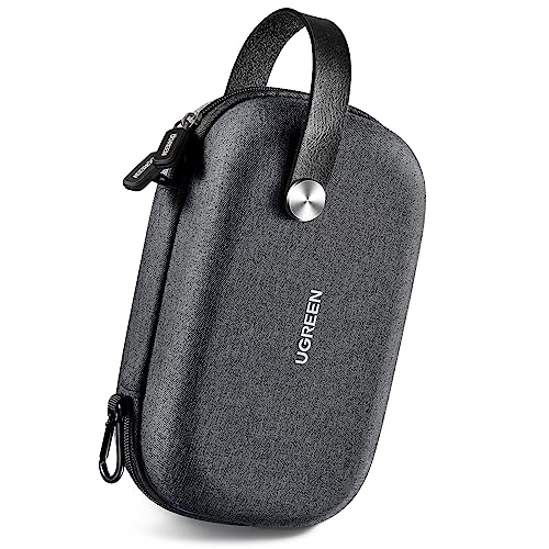 UGREEN Electronic Organizer Travel Case Pouch Bag Accessories Portable Waterproof Storage Bag Travel Essentials with Cable USB Flash Drive Charger External Battery Memory Card - color: Black