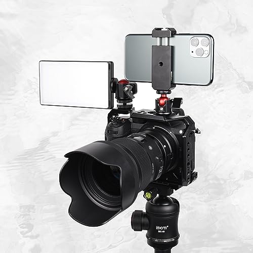 SIOTI Mini Ball Head Mount Adapter, with Hot Shoe Mont, Compatible with Monopod/Digital Card Camera/Microphone/Smart Phone/Action Camera/Flash/LCD (UM22) - color: Ultra-Mini Ball Head Combo, size: 22mm