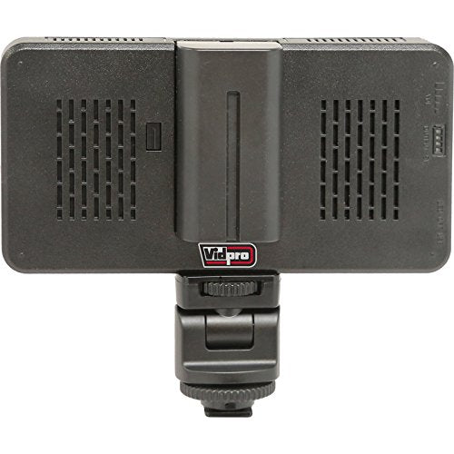Vidpro LED-230 Photo and Video Light Kit - On Camera Panel LED Light - Adjustable and Dimmable Light Fits Cameras Video Camcorders and DLSR w/Hot Shoe Includes Rechargeable Battery Diffuser and More - size: LED-230