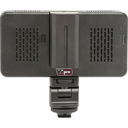 Vidpro LED-230 Photo and Video Light Kit - On Camera Panel LED Light - Adjustable and Dimmable Light Fits Cameras Video Camcorders and DLSR w/Hot Shoe Includes Rechargeable Battery Diffuser and More - size: LED-230