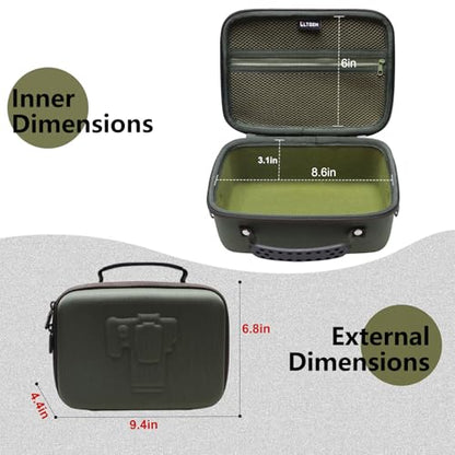 Camera Case Bag Compatible with Canon EOS Rebel T7/R50/R6 Mark II/R100/R50 V/T6/R8/R10/R5 Mark II/RP/R7/5D Mark IV/SL3/R5/T100 DSLR SLR Camera, Len and Tripod with 4 Dividers and Shoulder Strap, Green - color: Green, size: Small