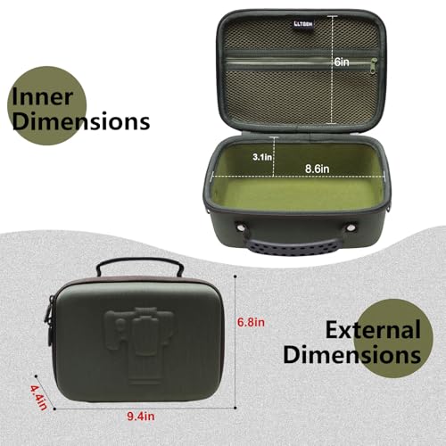 Camera Case Bag Compatible with Canon EOS Rebel T7/R50/R6 Mark II/R100/R50 V/T6/R8/R10/R5 Mark II/RP/R7/5D Mark IV/SL3/R5/T100 DSLR SLR Camera, Len and Tripod with 4 Dividers and Shoulder Strap, Green - color: Green, size: Small
