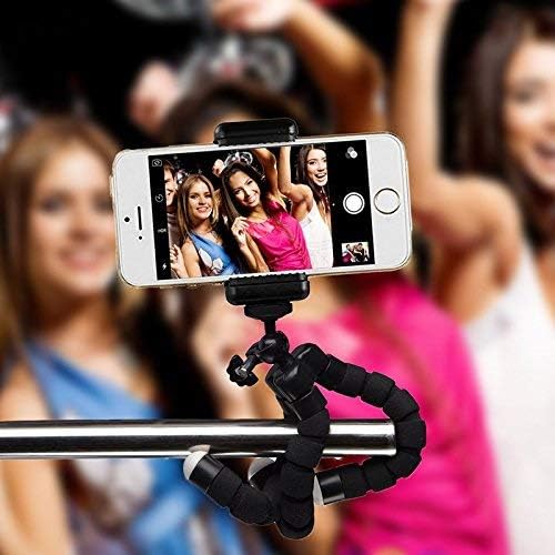 Acuvar Flexible Phone Tripod Stand, Mini Portable Smartphone Tripod with Adjustable Holder for iPhone & Android, Lightweight Tripod for Vlogging, TikTok & YouTube - style: Tripod + Smartphone Mount