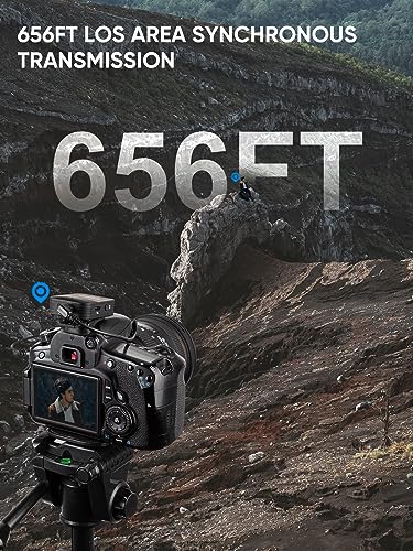 Moman C1X Wireless Lavalier Microphone, 2.4GHz Dual Channel Lapel Mic System with Noise Cancellation 230FT Range for Online Class Vlog Live Stream YouTube DSLR Camera Smartphone Tablet - size: C1X