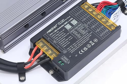 600W 24V Driver with 30A Controller Kit for 45W RGBW LED | Pre-wired for Immediate Use, Connect to LED Panel, No Additional Configuration Required